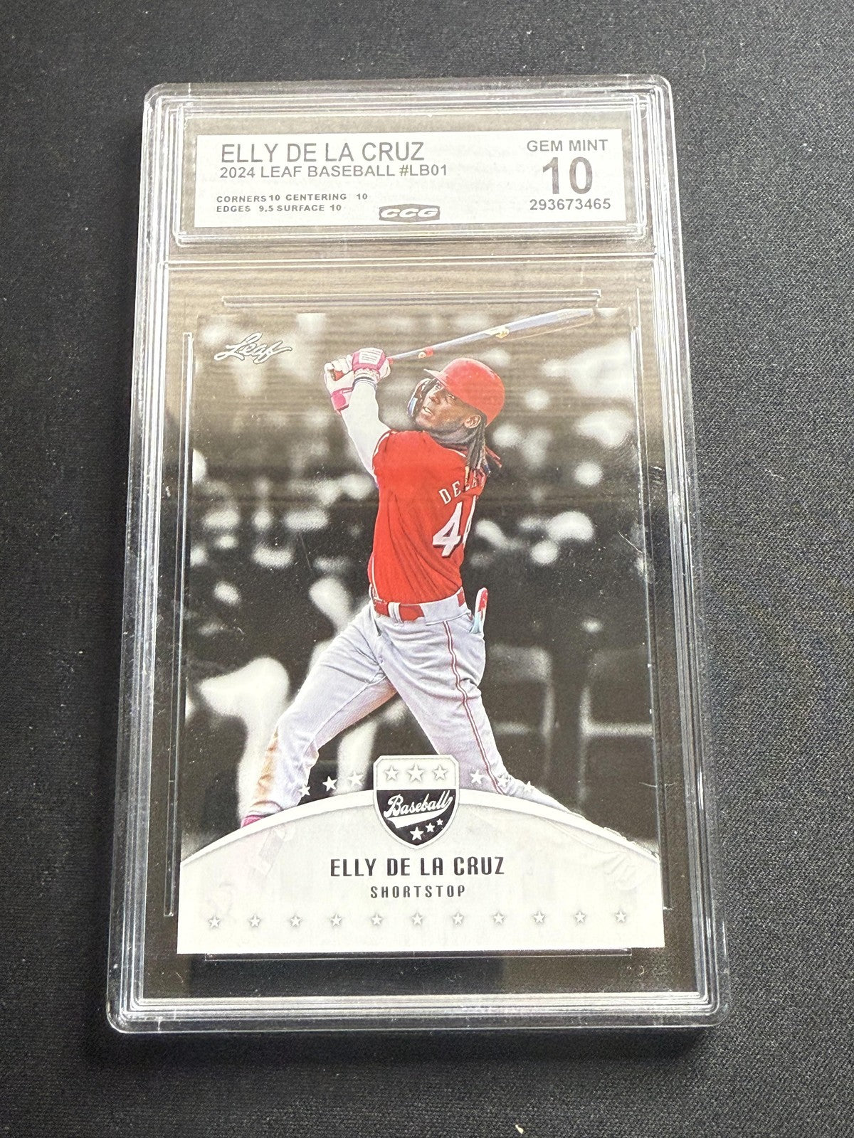 Elly De La Cruz 2024 Leaf Baseball CCG 10 Reds Rookie