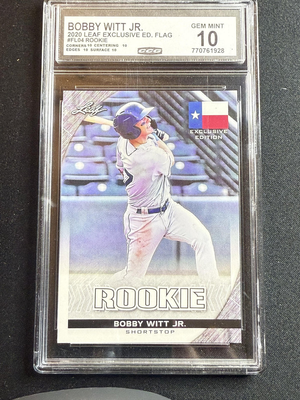 Bobby WItt Jr. 2020 Leaf Flag Edition CCG 10 RC
