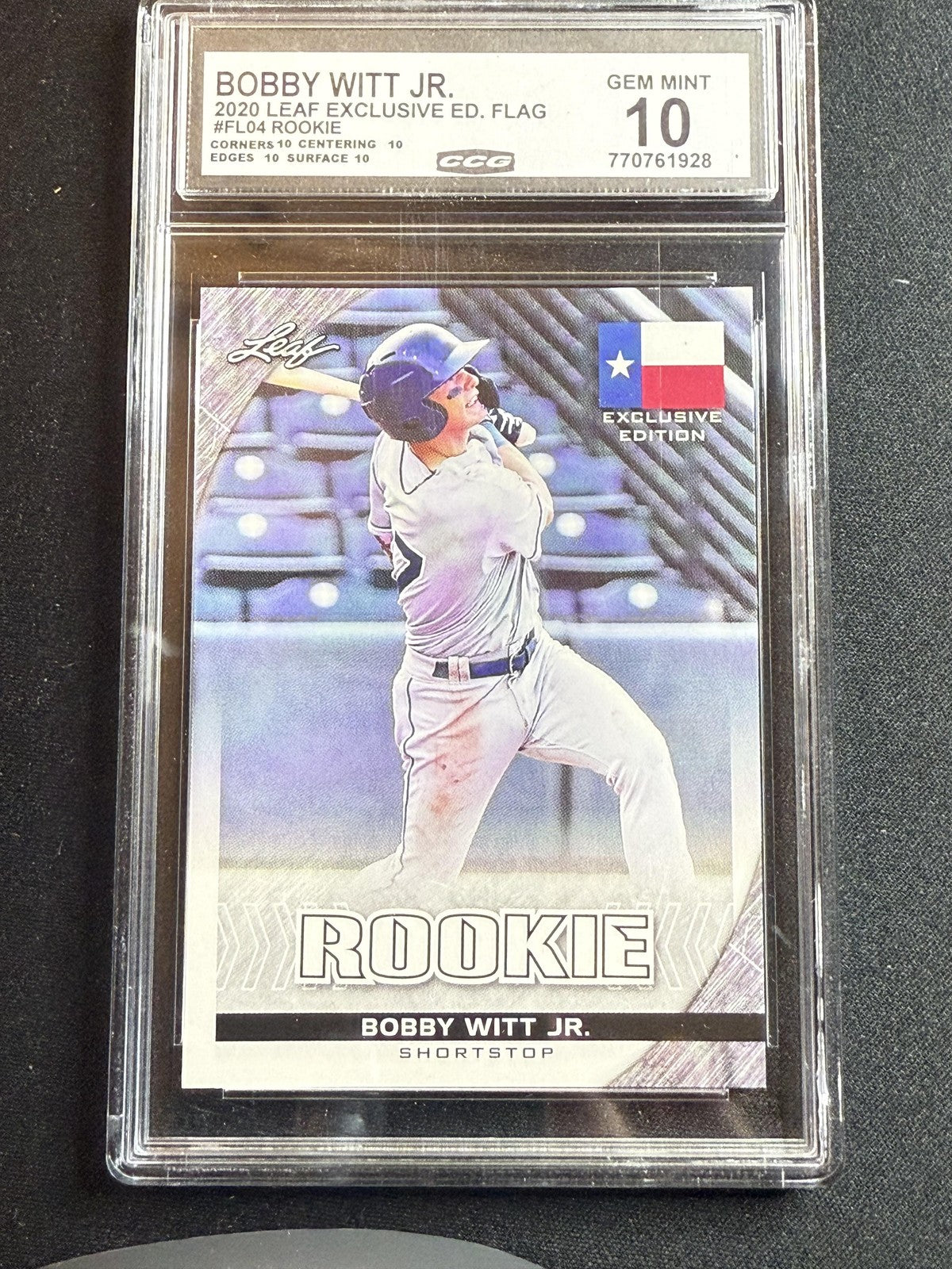 Bobby WItt Jr. 2020 Leaf Flag Edition CCG 10 RC
