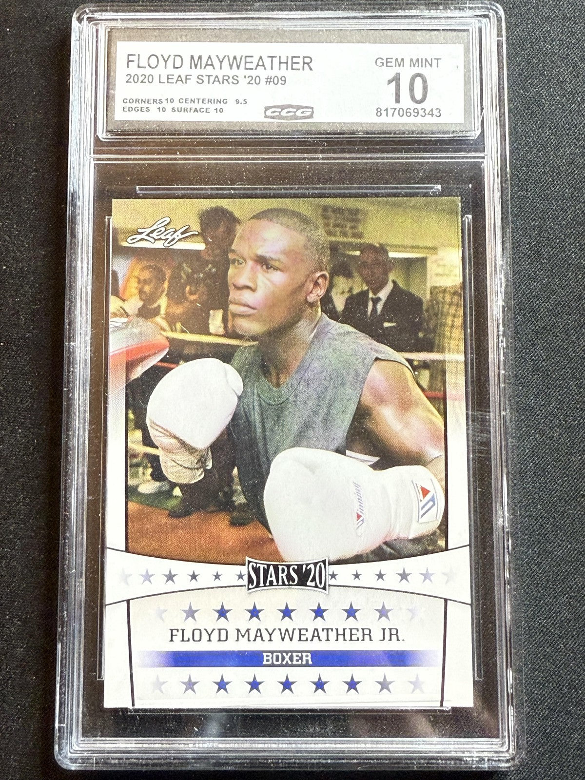 Floyd Mayweather Jr 2020 Leaf Stars CCG 10 RC