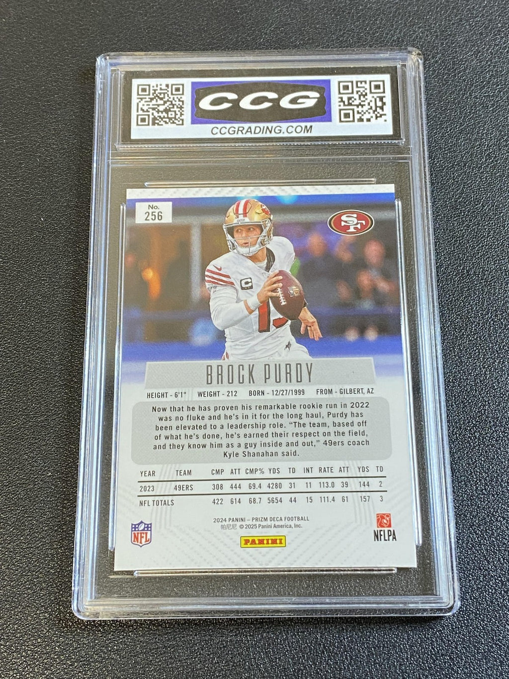 Brock Purdy 2024 Panini Prizm Deca CCG 10 49ers