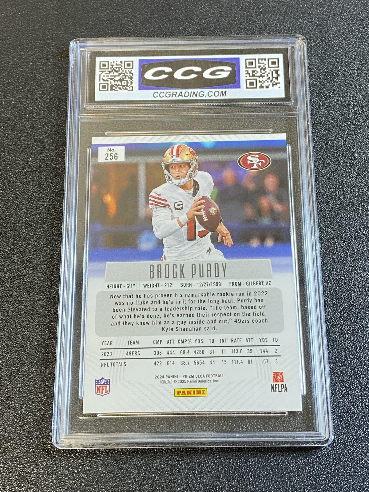 Brock Purdy 2024 Panini Prizm Deca CCG 10 49ers