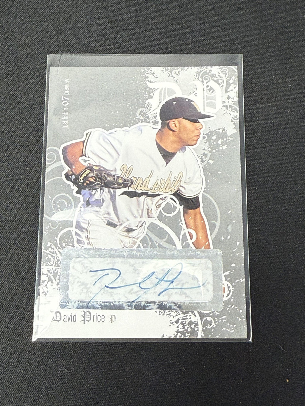 David Price 2007 Just Minors Autographs /200 RC Rays