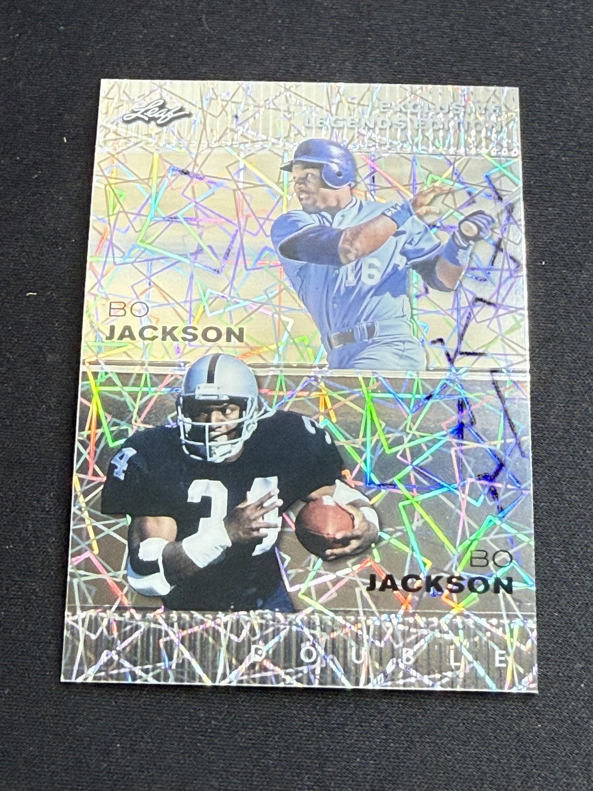 Bo Jackson 2024 Leaf Metal Dual /25 RC Royals Raiders