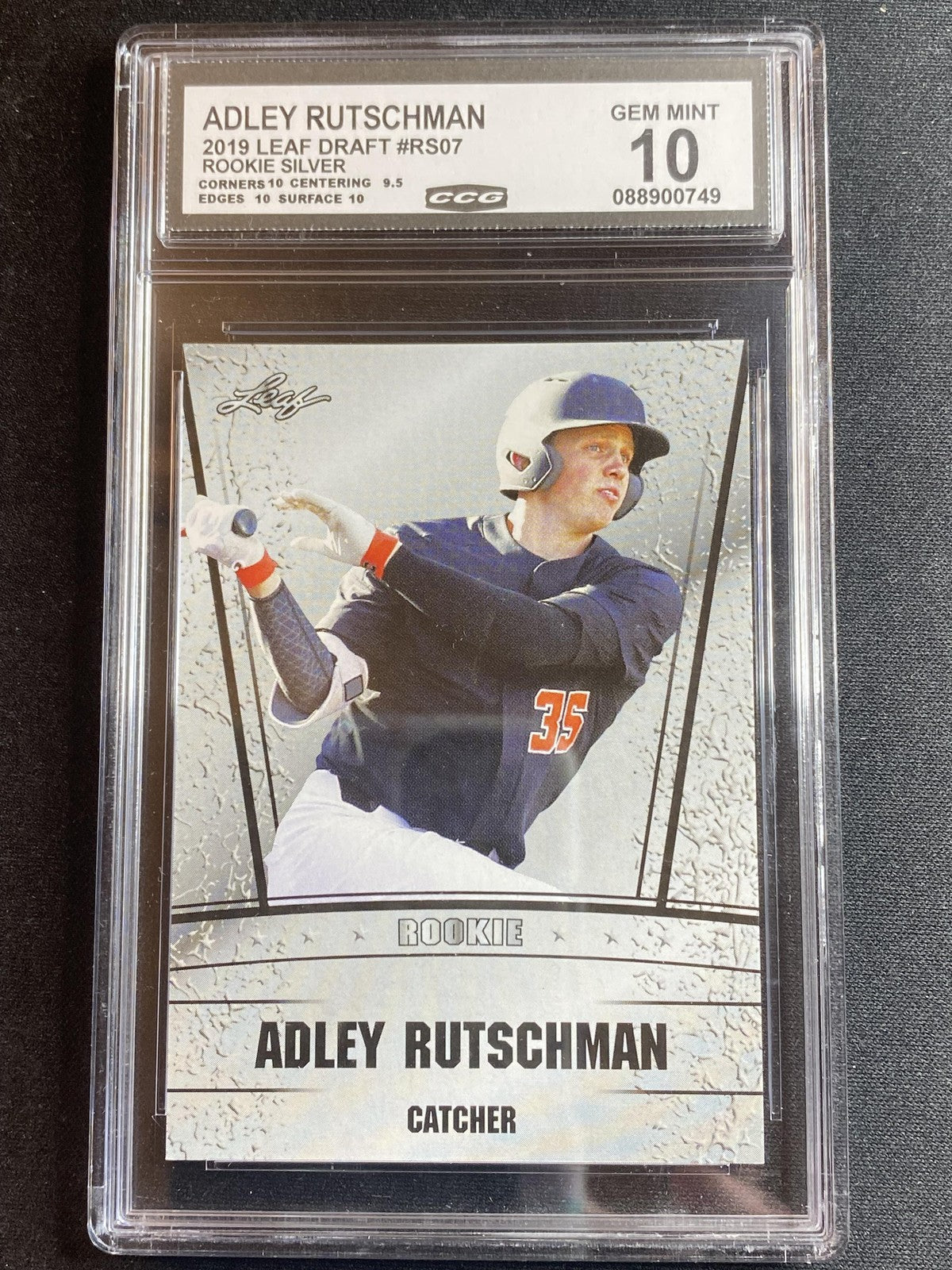 Adley Rutschman 2019 Leaf Draft Rookie RS07 CCG 10 RC