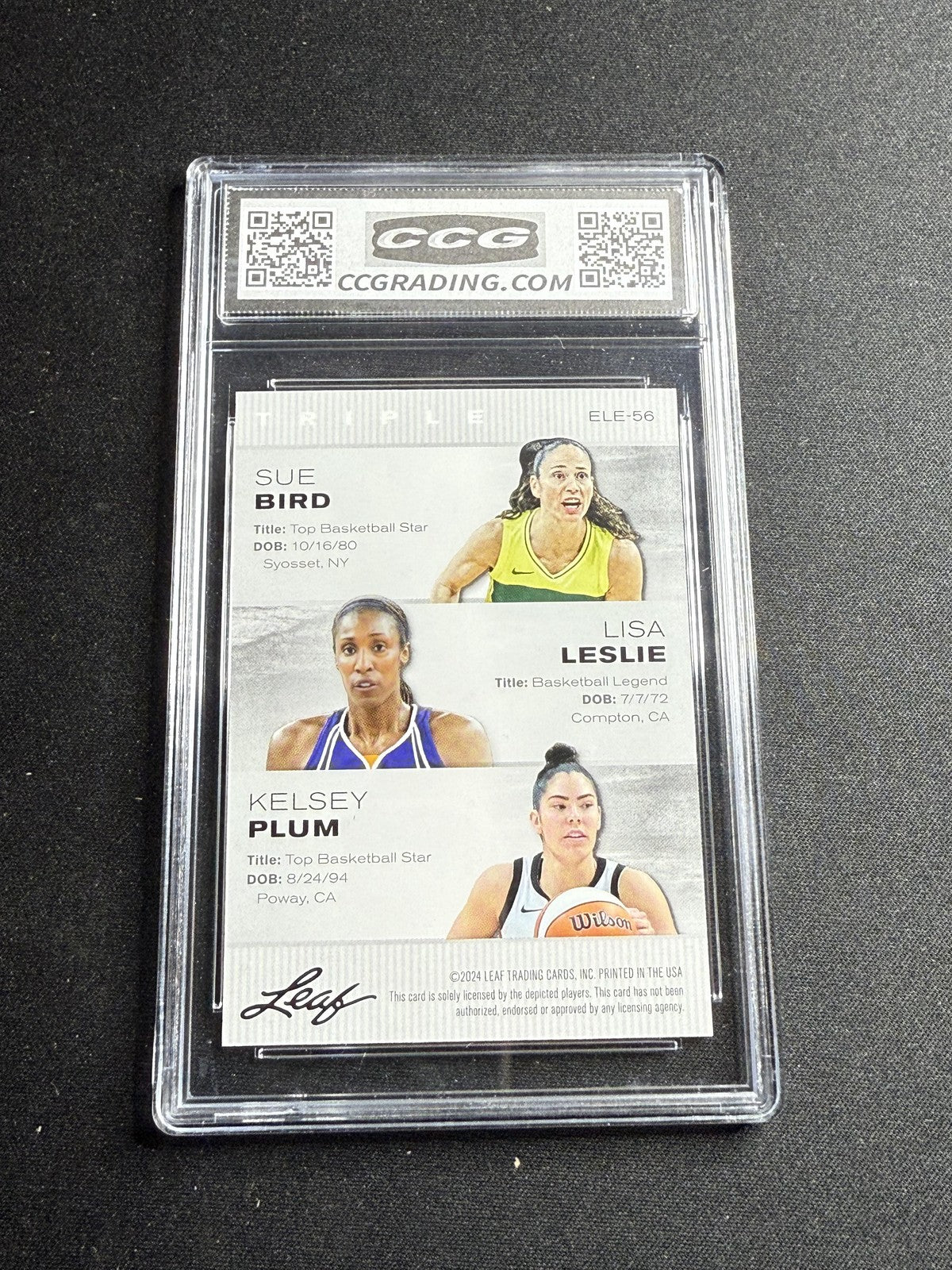 Bird / Leslie / Plum 2024 Leaf Legend Trio CCG 10