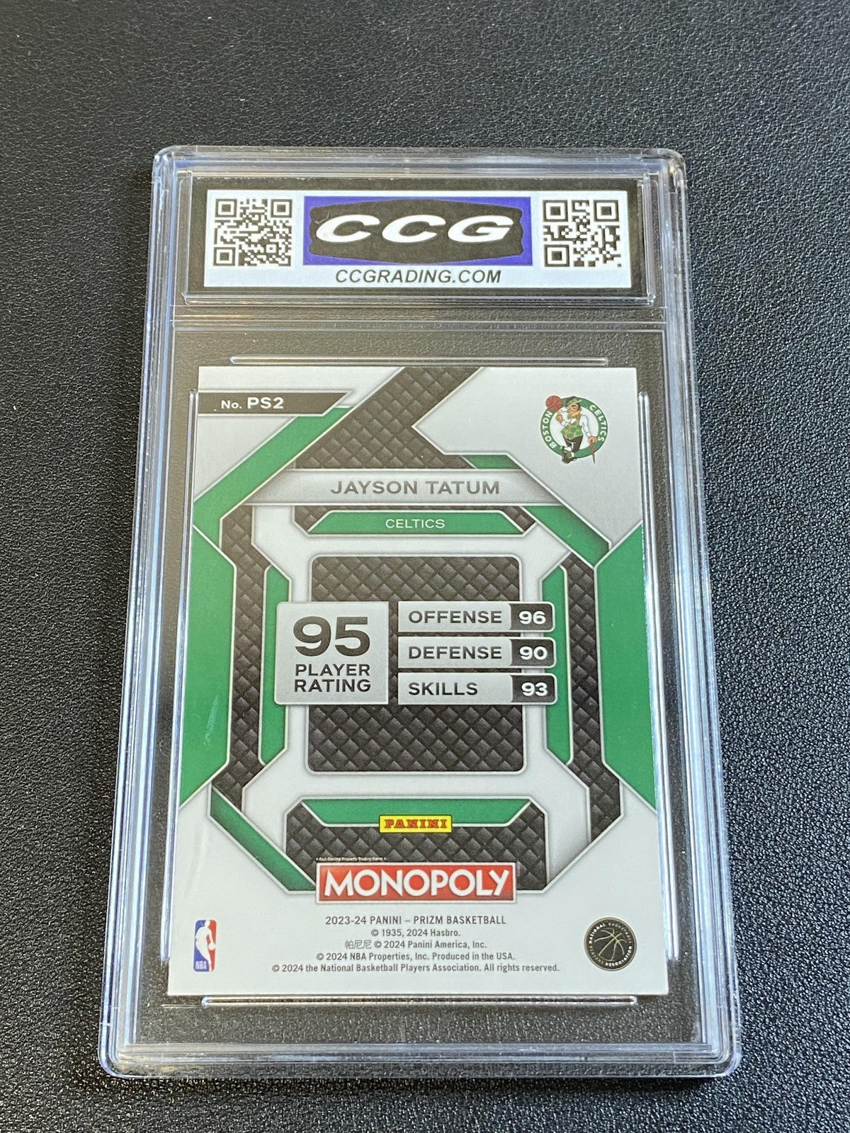 Jayson Tatum 2023 Panini Prizm Monopoly CCG 10 Celtics