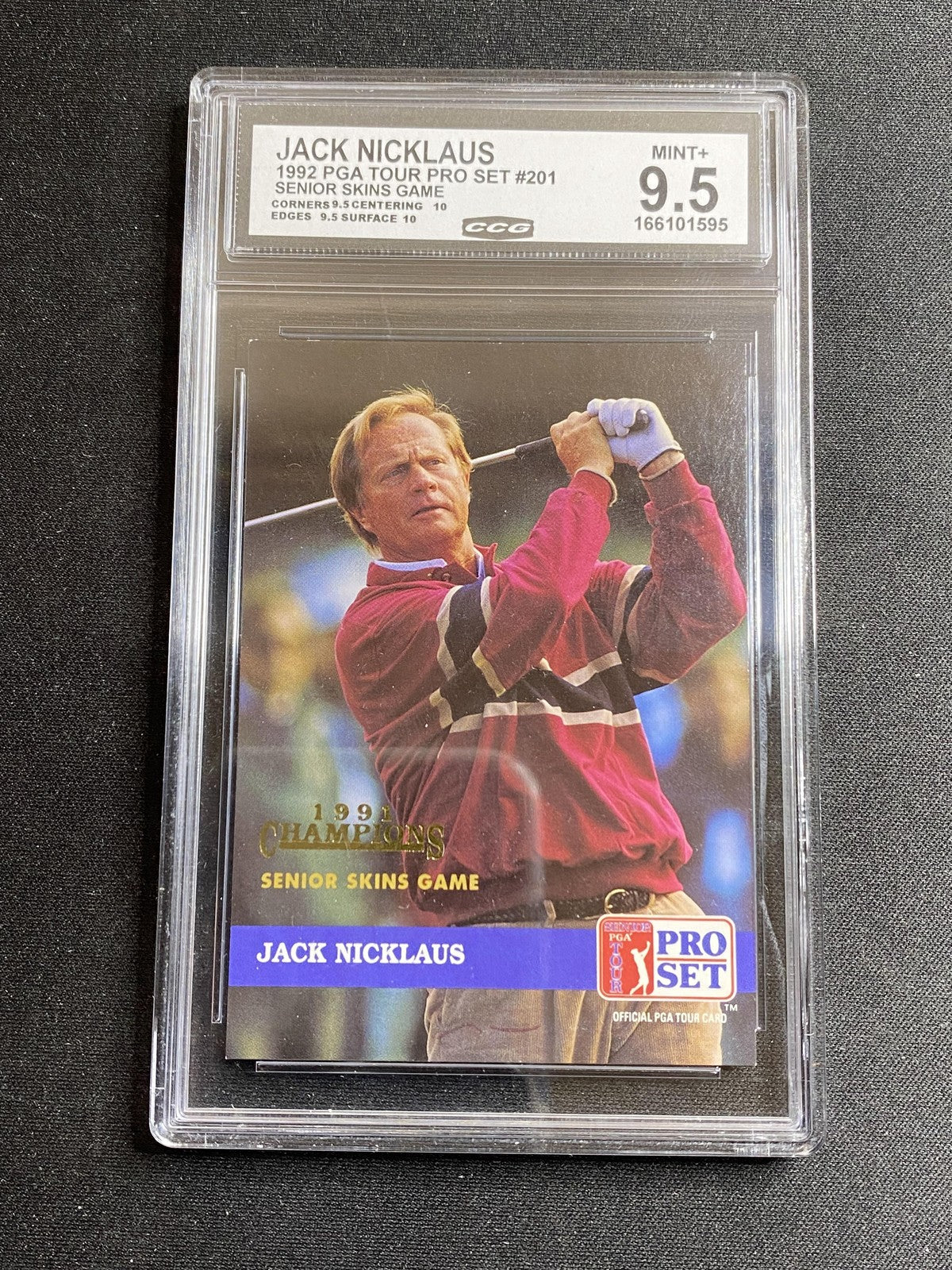 Jack Nicklaus 1992 Leaf Pro Set 201 RC