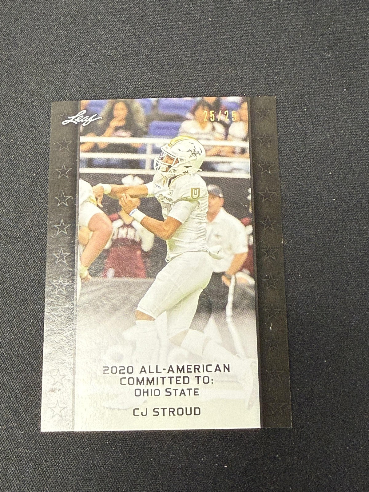 CJ Stroud 2020 Leaf All American /25 RC Texans