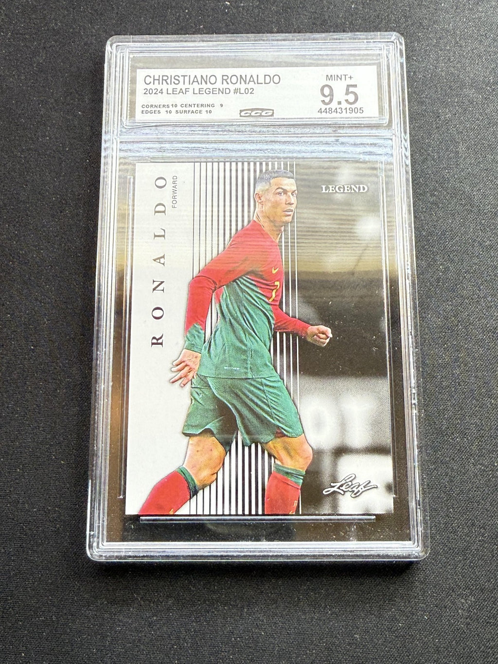 Christiano Ronaldo 2024 Leaf Legend CCG 9.5 RC