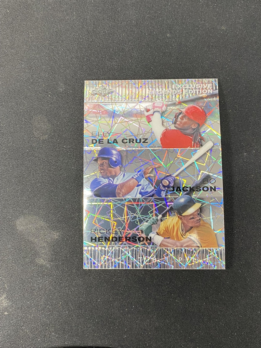 De La Cruz Jackson Henderson 2024 Leaf Metal Trio Silver /25 RC