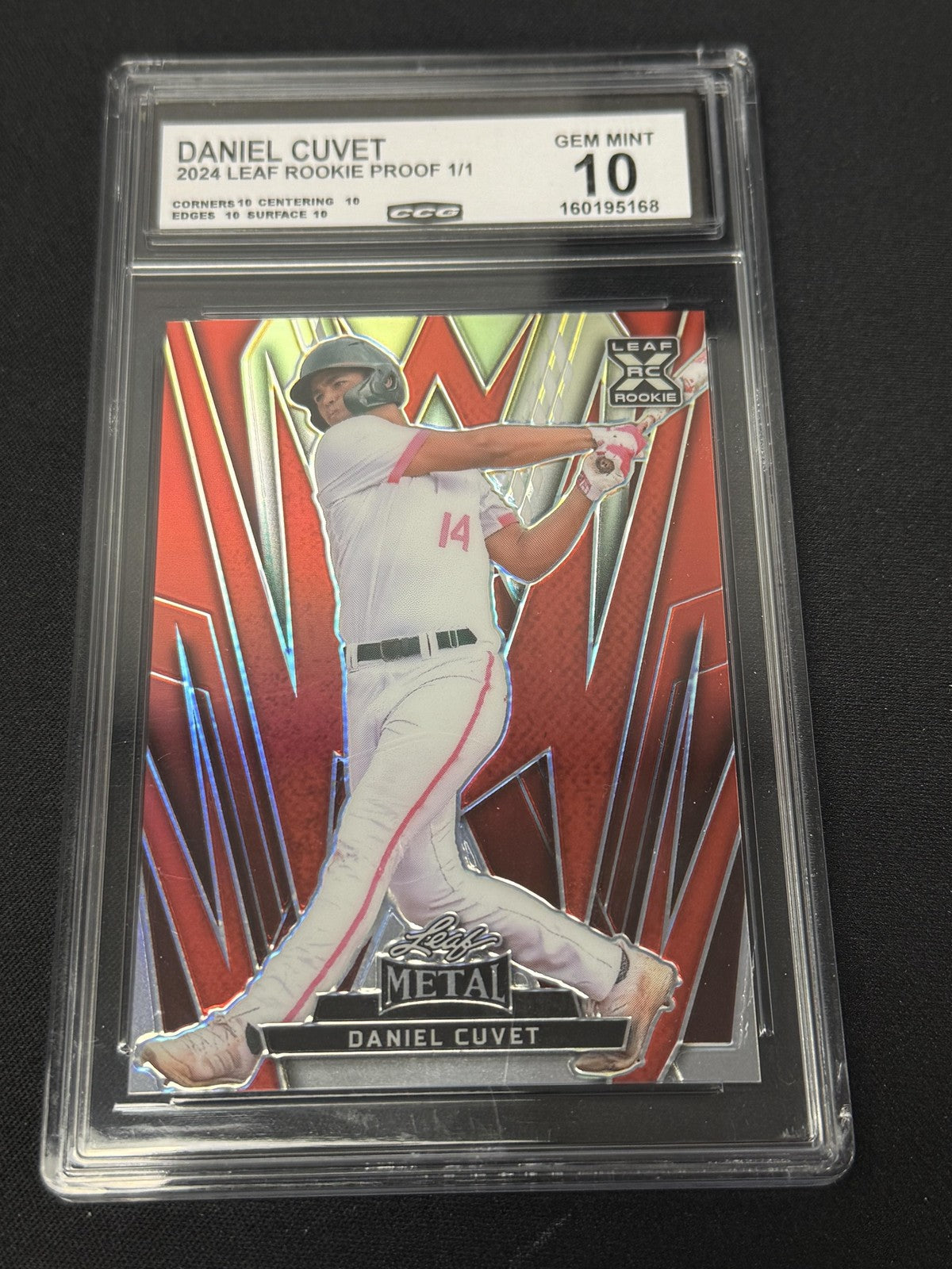 Daniel Cuvet 2024 Leaf Rookie 1/1 PROOFs CCG 10 Rookie