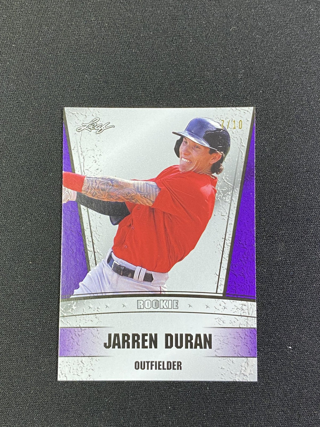 Jarren Duran 2020 Leaf Rookie Purple /10 RC Red Sox