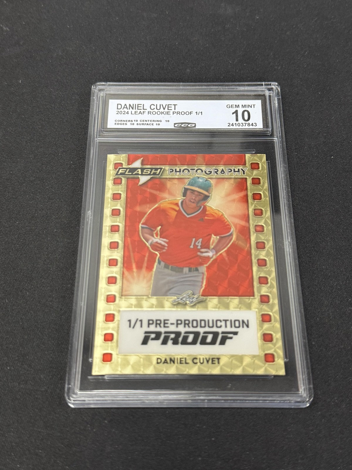 Daniel Cuvet 2024 Leaf Rookie 1/1 PROOFs CCG 10 Rookie