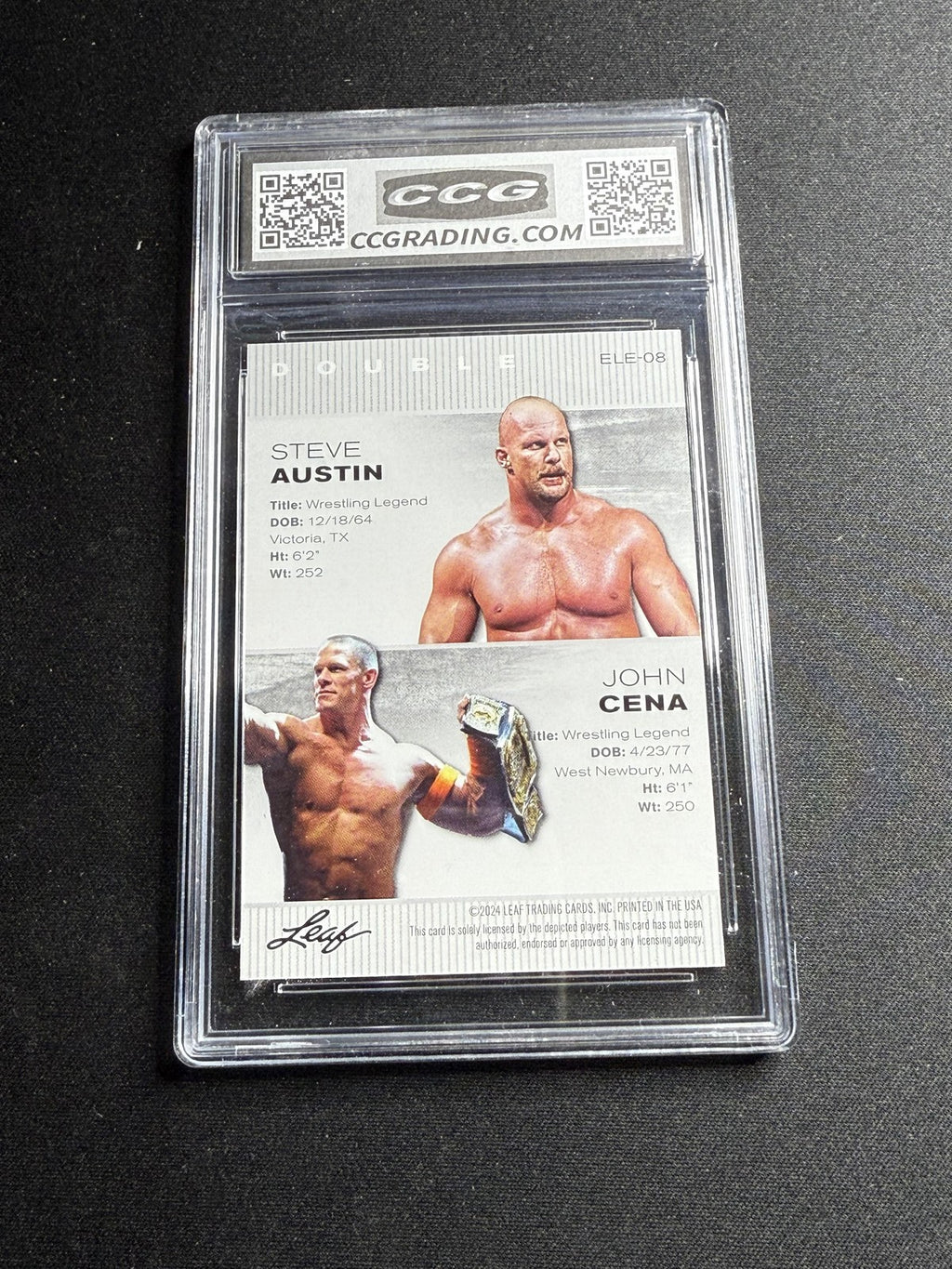 Austin / Cena 2024 Leaf Legends Dual CCG 10