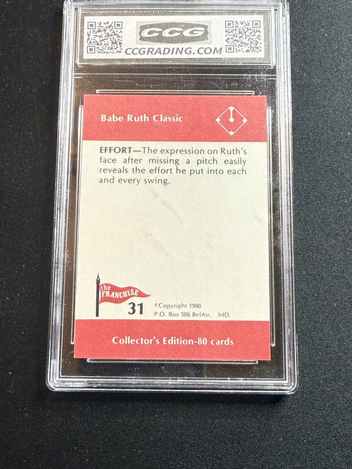 Babe Ruth 1980 Franchise Effort CCG 10 RC
