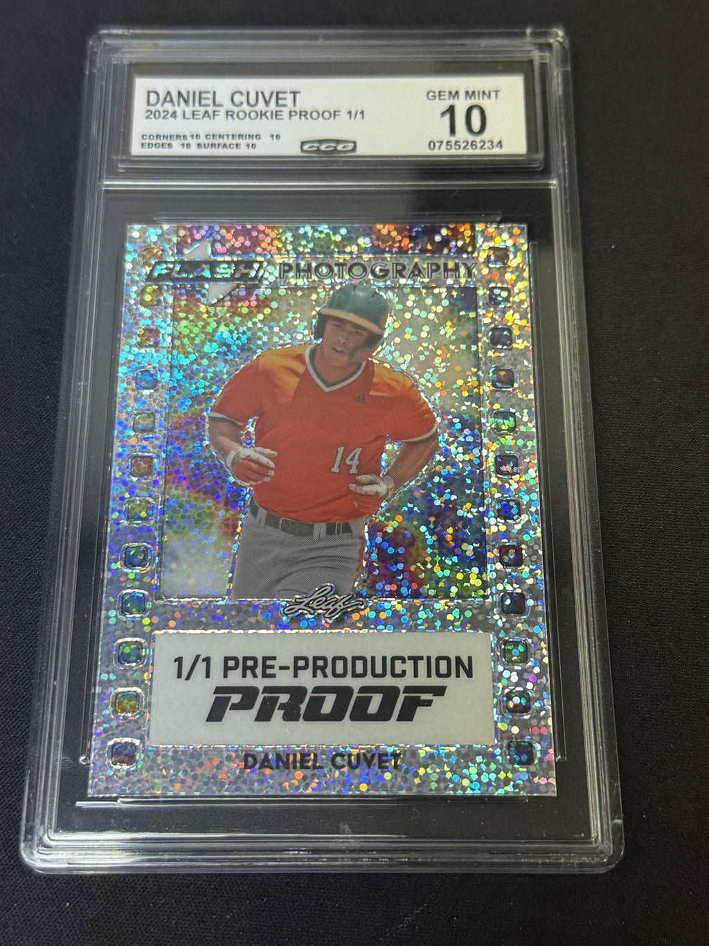 Daniel Cuvet 2024 Leaf Rookie 1/1 PROOFs CCG 10 Rookie