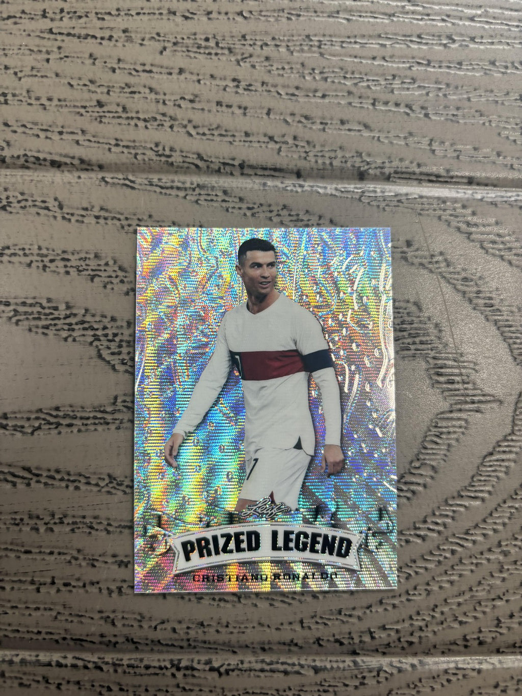 Cristiano Ronaldo 2023 Leaf Prized Legend Metal /25 RC Portugal