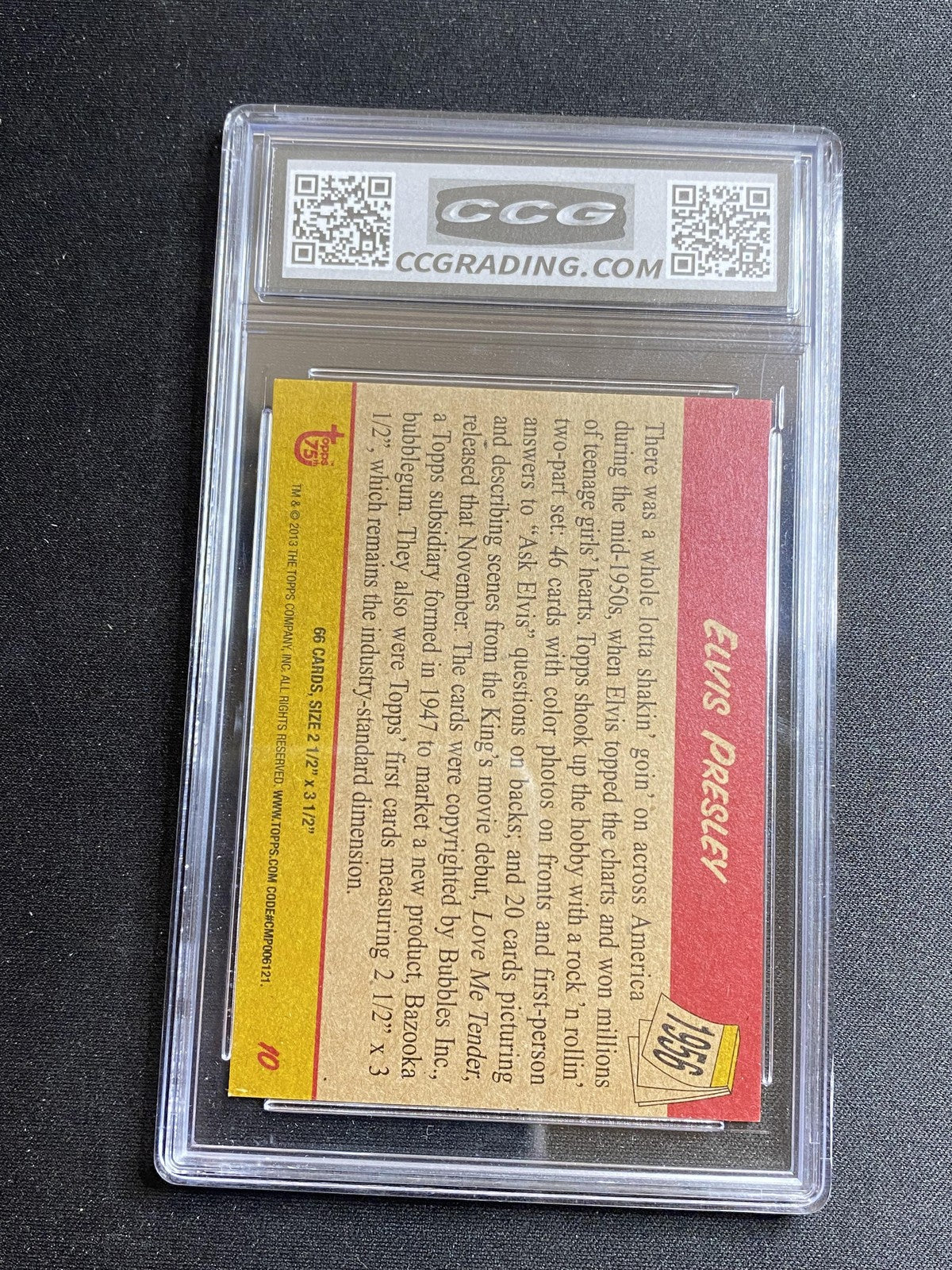 Elvis Presley 2013 Topps 75th Anniversary 10 CCG MINT AUTHENTIC