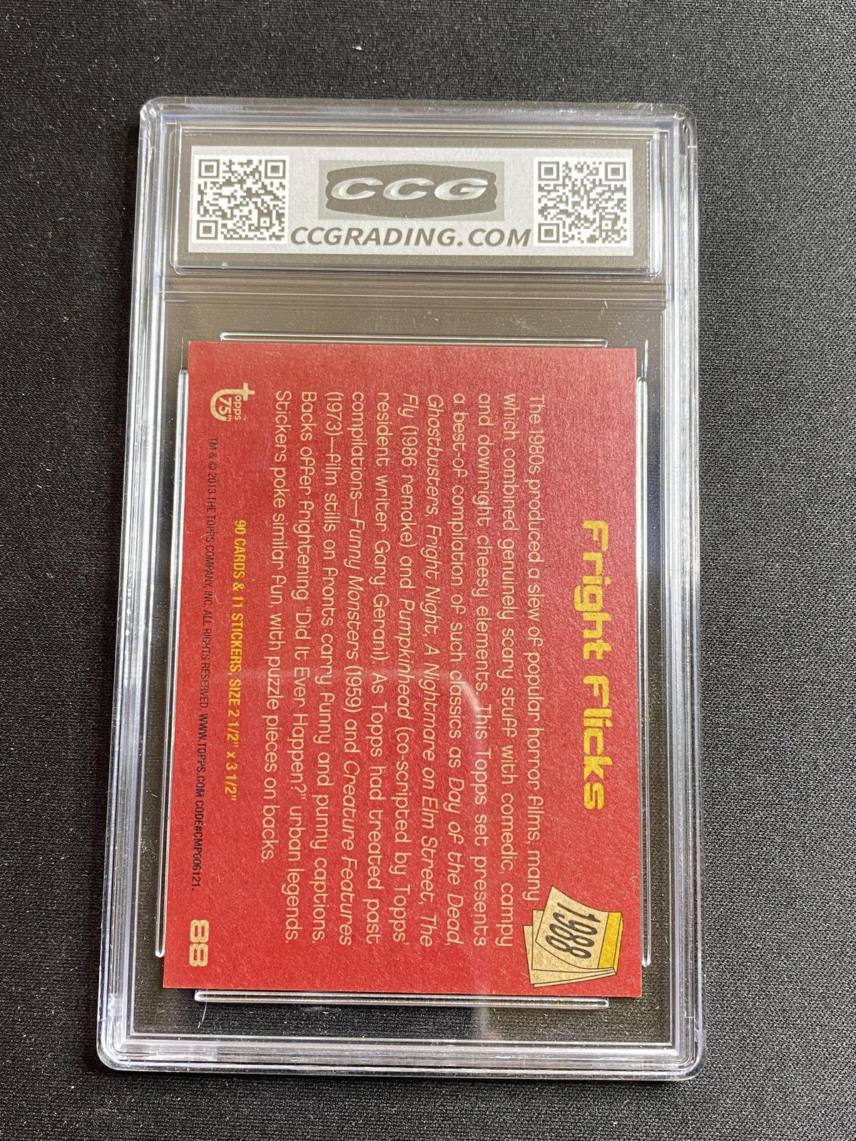 Freddy Krueger 2013 Topps 75th Anniversary 88 CCG MINT AUTHENTIC