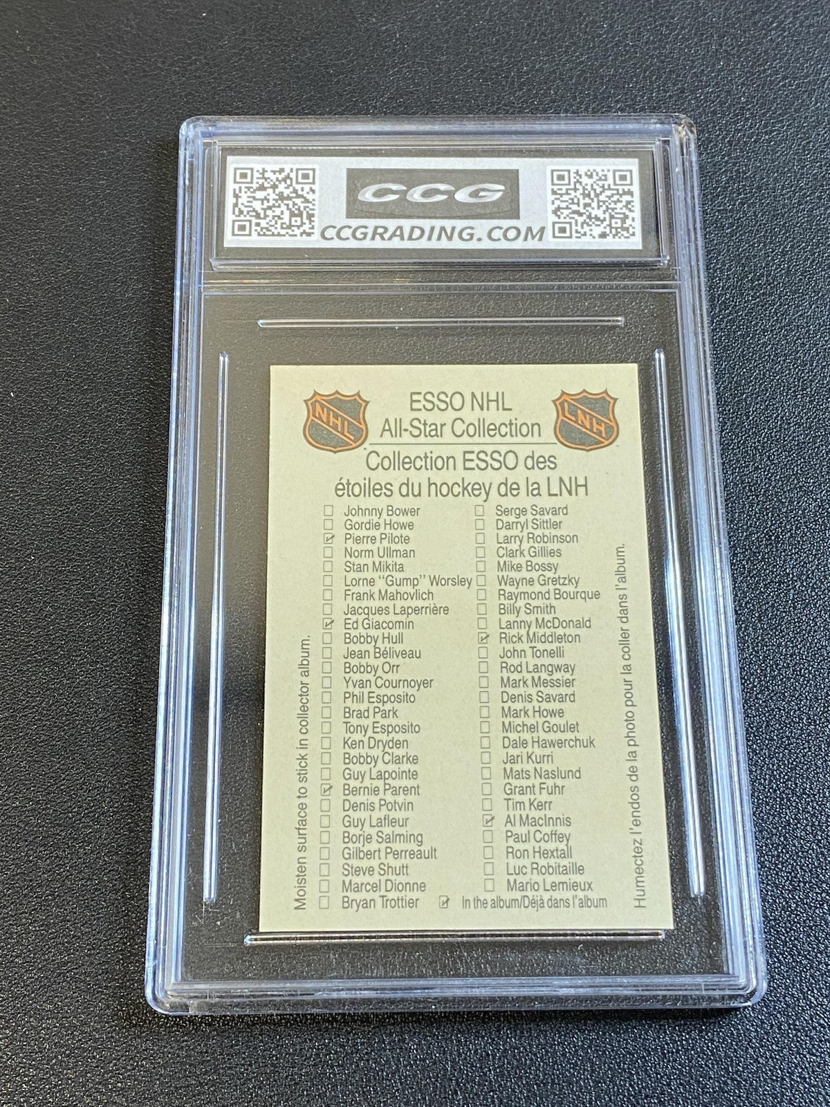 Gordie Howe 1988 Esso NHL CCG 10 Red Wings