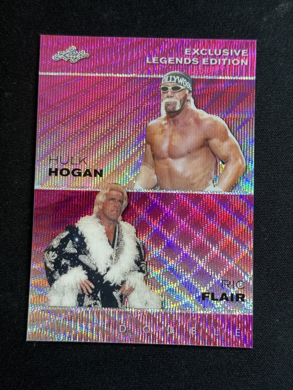 Hulk Hogan / Rick Flair 2023 Leaf Metal Dual Pink /10 RC