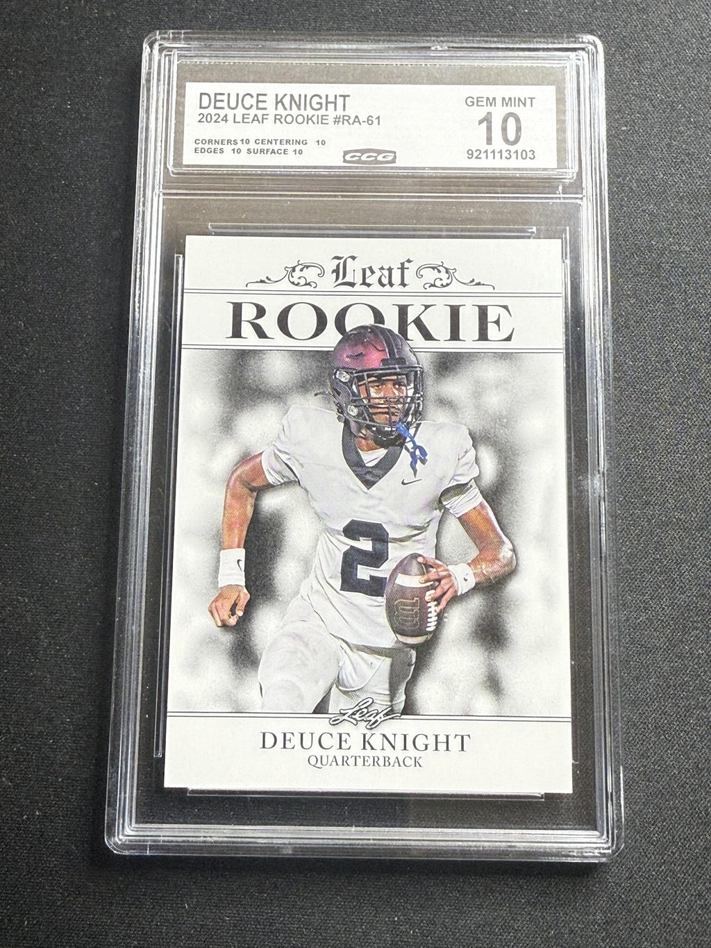 Deuce Knight 2024 Leaf Rookie Achievement CCG 10 Rookie