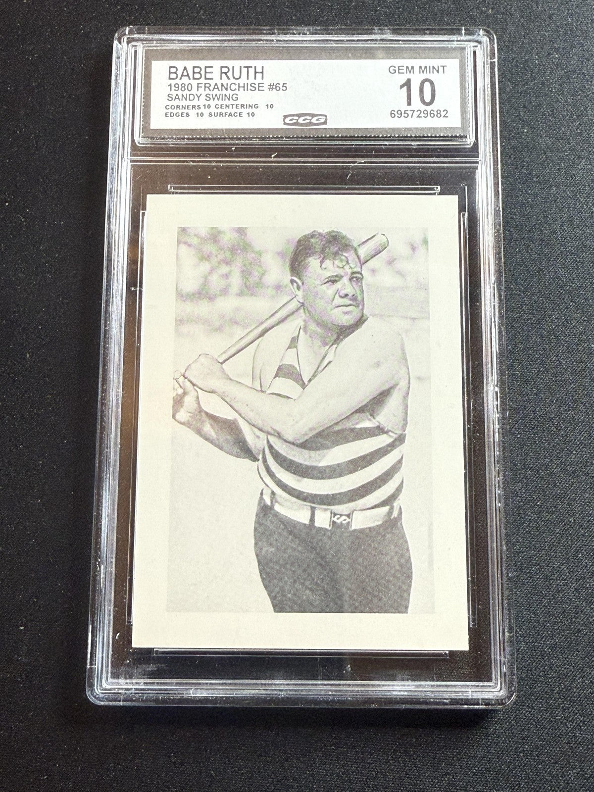 Babe Ruth 1980 Franchise Sandy Swing CCG 10 RC