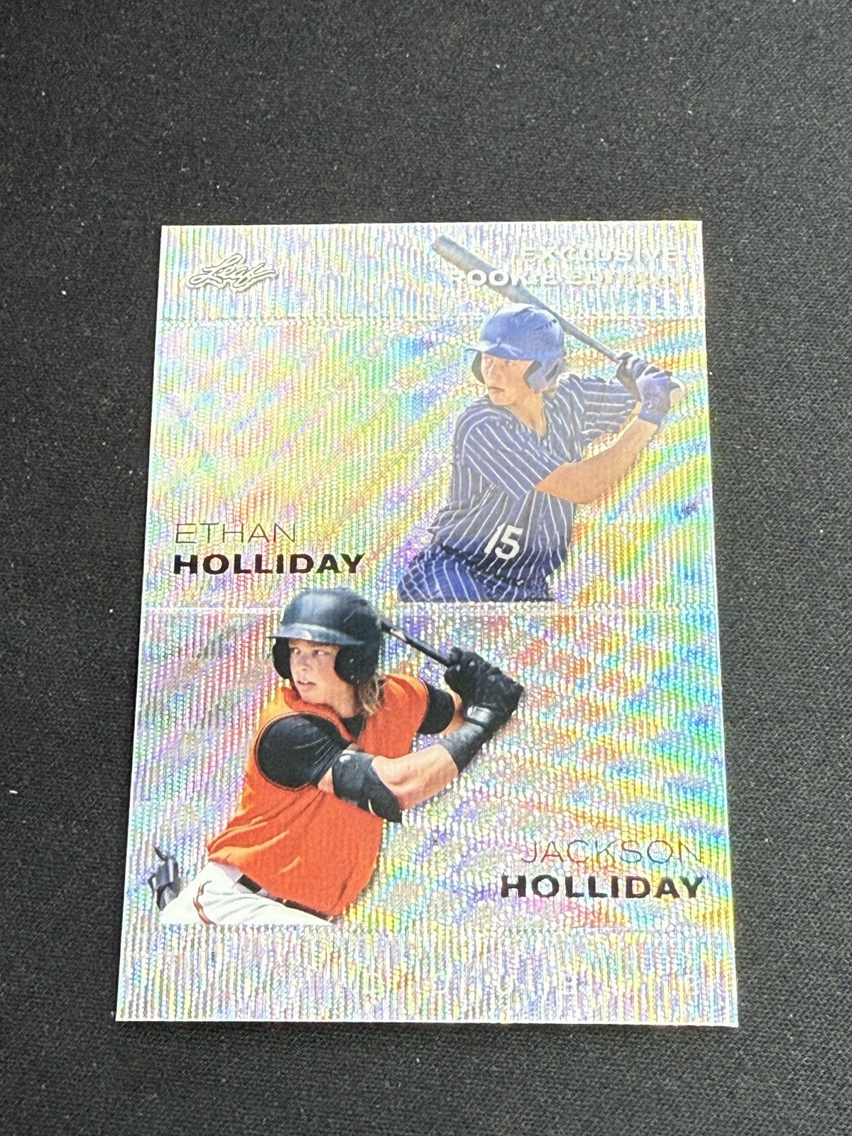 Ethan Holliday / Jackson Holliday 2023 Leaf Metal Dual /25 RC