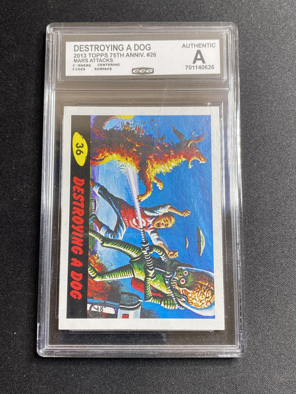 Destroying a Dog 2013 Topps 75th Anniversary 26 CCG MINT AUTHENTIC