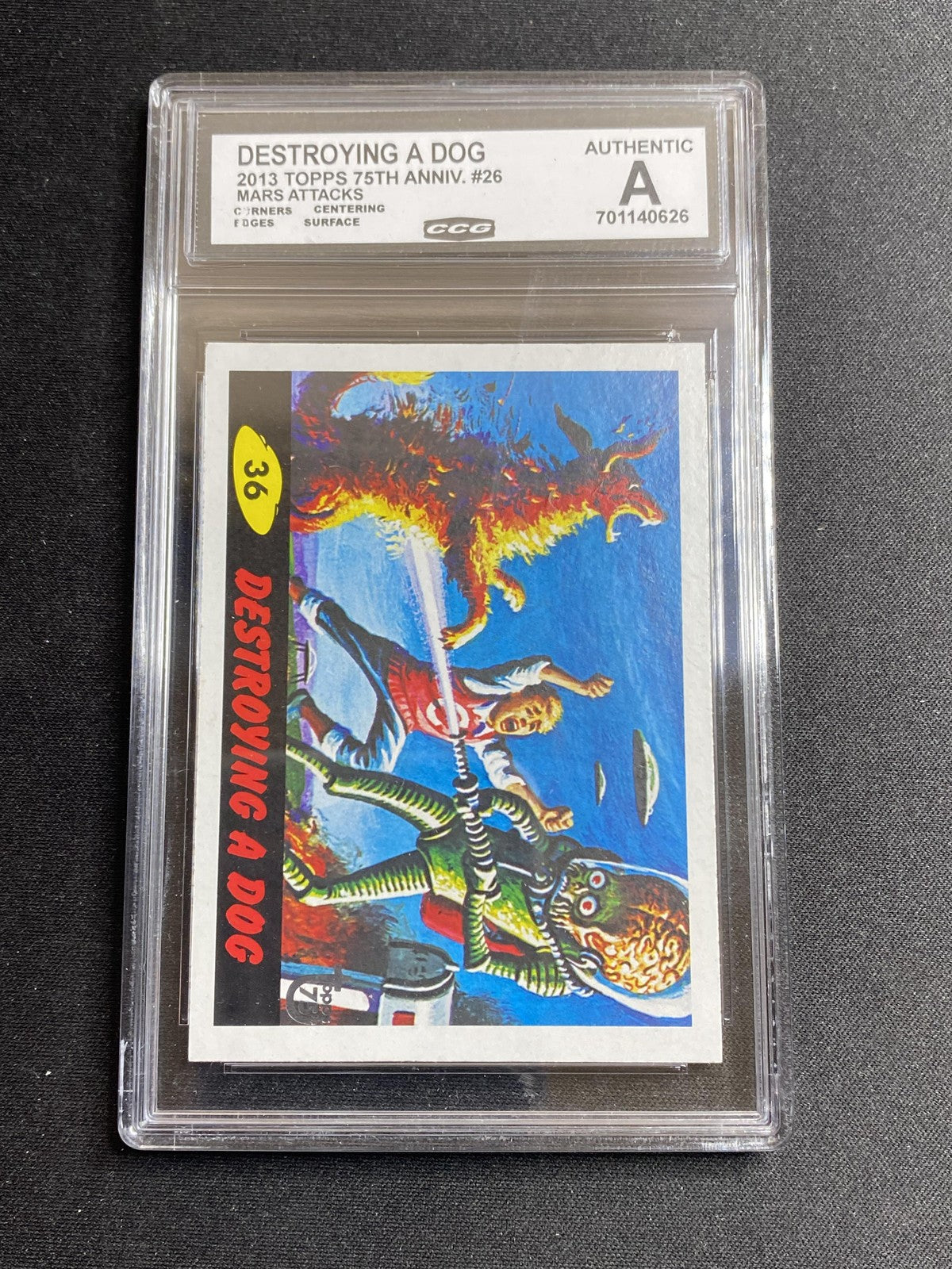 Destroying a Dog 2013 Topps 75th Anniversary 26 CCG MINT AUTHENTIC