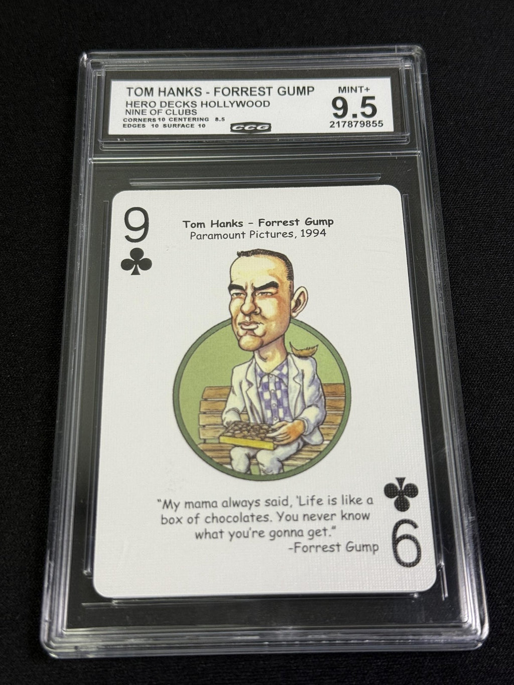 Forrest Gump Tom Hanks Hero Decks Hollywood CCG 9.5