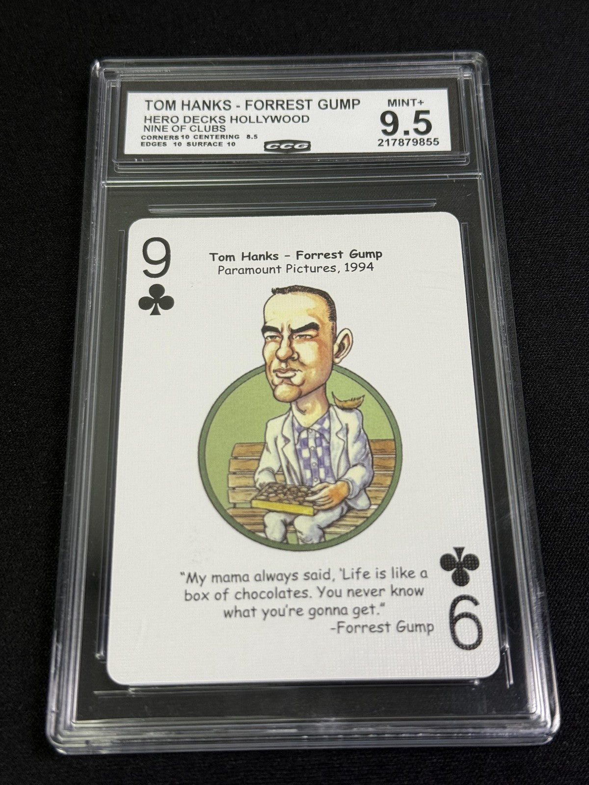 Forrest Gump Tom Hanks Hero Decks Hollywood CCG 9.5