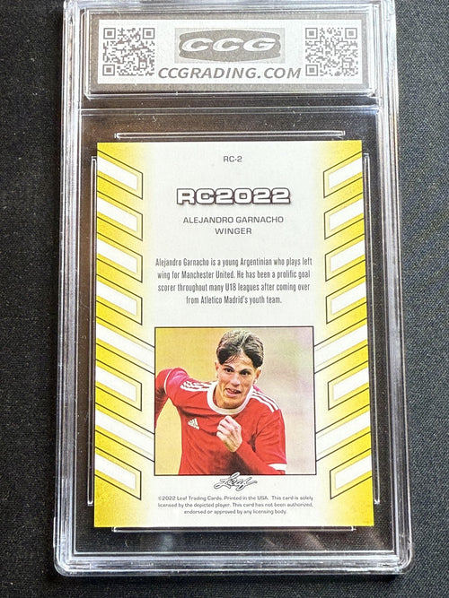 Alejandro Garnacho 2022 Leaf RC2022 CCG 10 RC