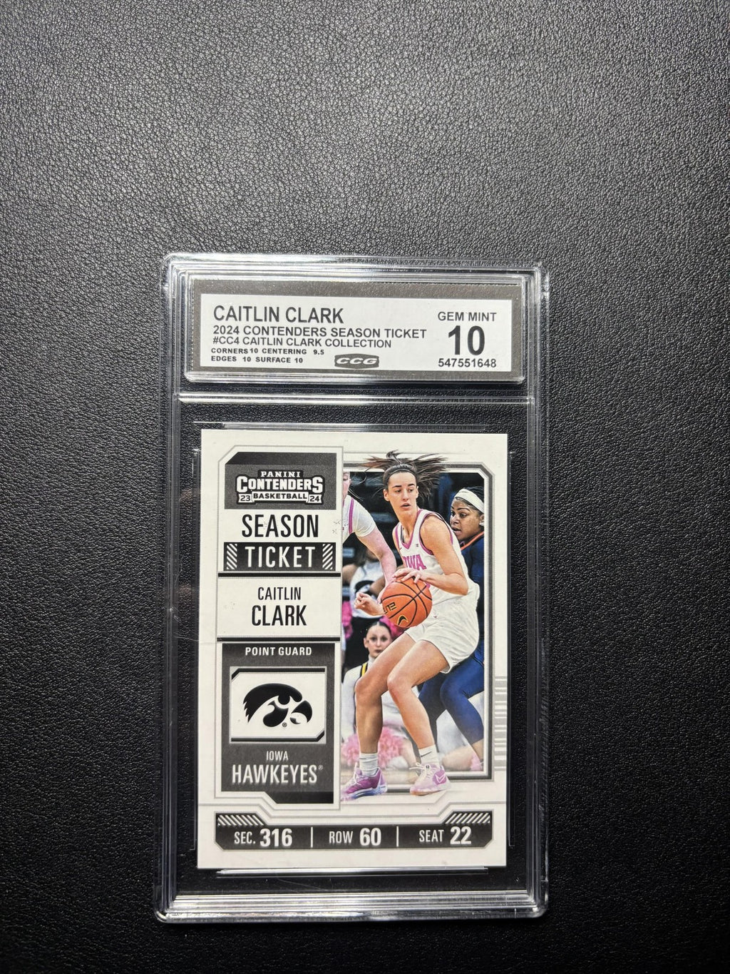 Caitlin Clark 2024 2024 Panini Caitlin Clark Collection CCG 10