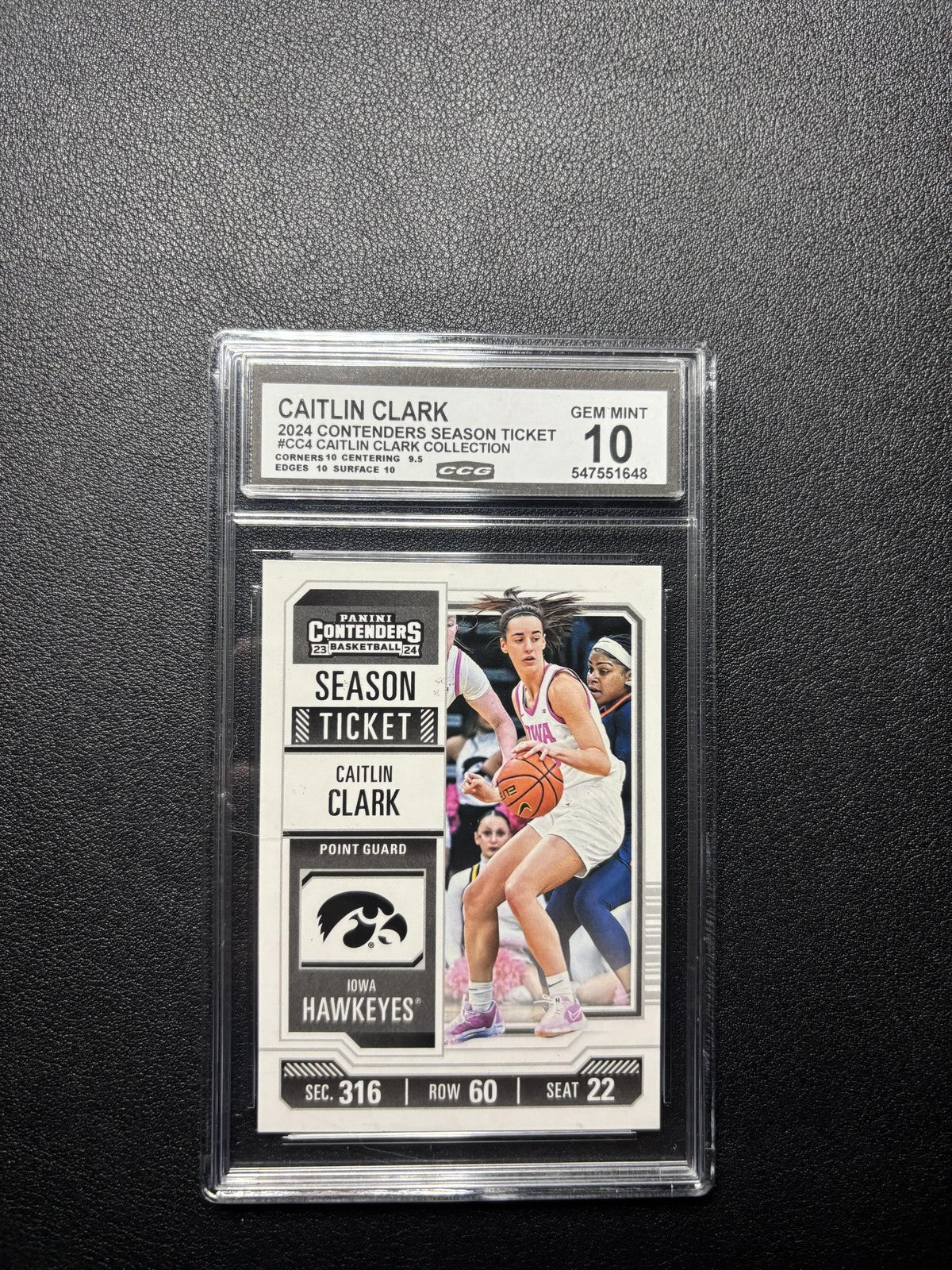 Caitlin Clark 2024 2024 Panini Caitlin Clark Collection CCG 10