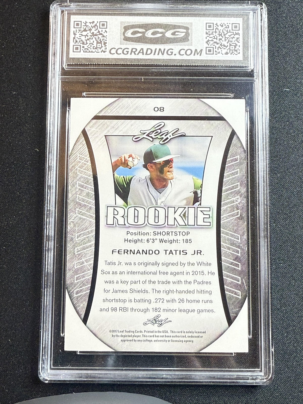 Fernando Tatis Jr. 2017 Leaf Flag Edition CCG 10 RC