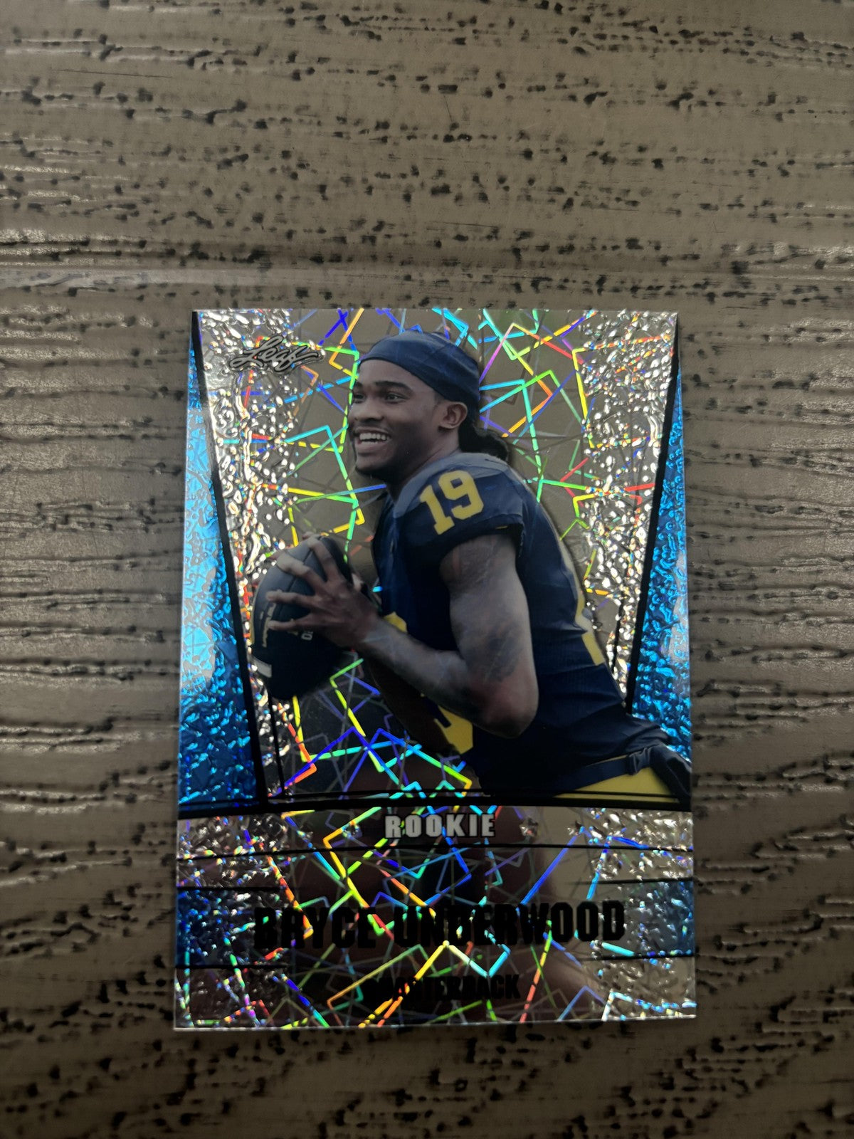 Bryce Underwood 2024 Leaf Rookie Metal /20 RC Michigan Wolverines