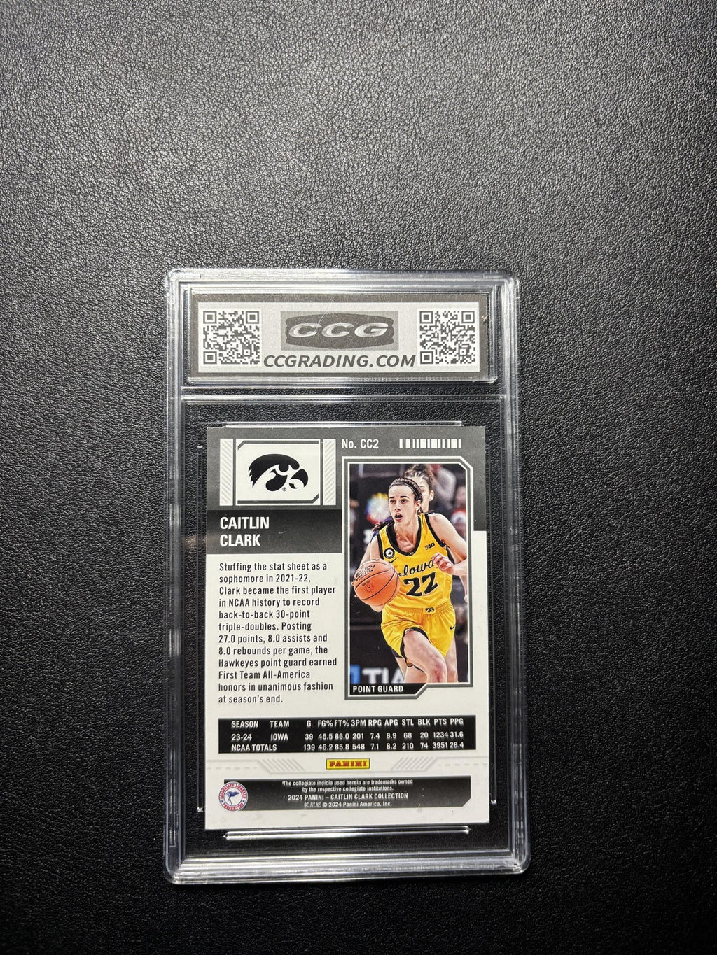 Caitlin Clark 2024 2024 Contenders Season Ticket Caitlin Clark Collection CCG 10