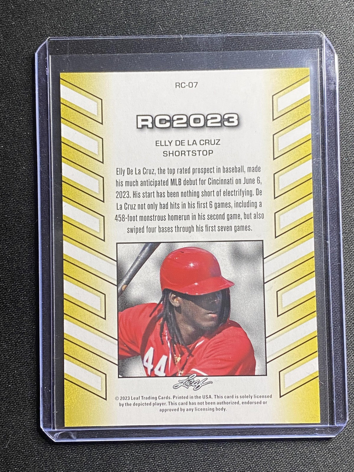 Elly De La Cruz 2023 Leaf RC2023 RC07 Red /5 RC