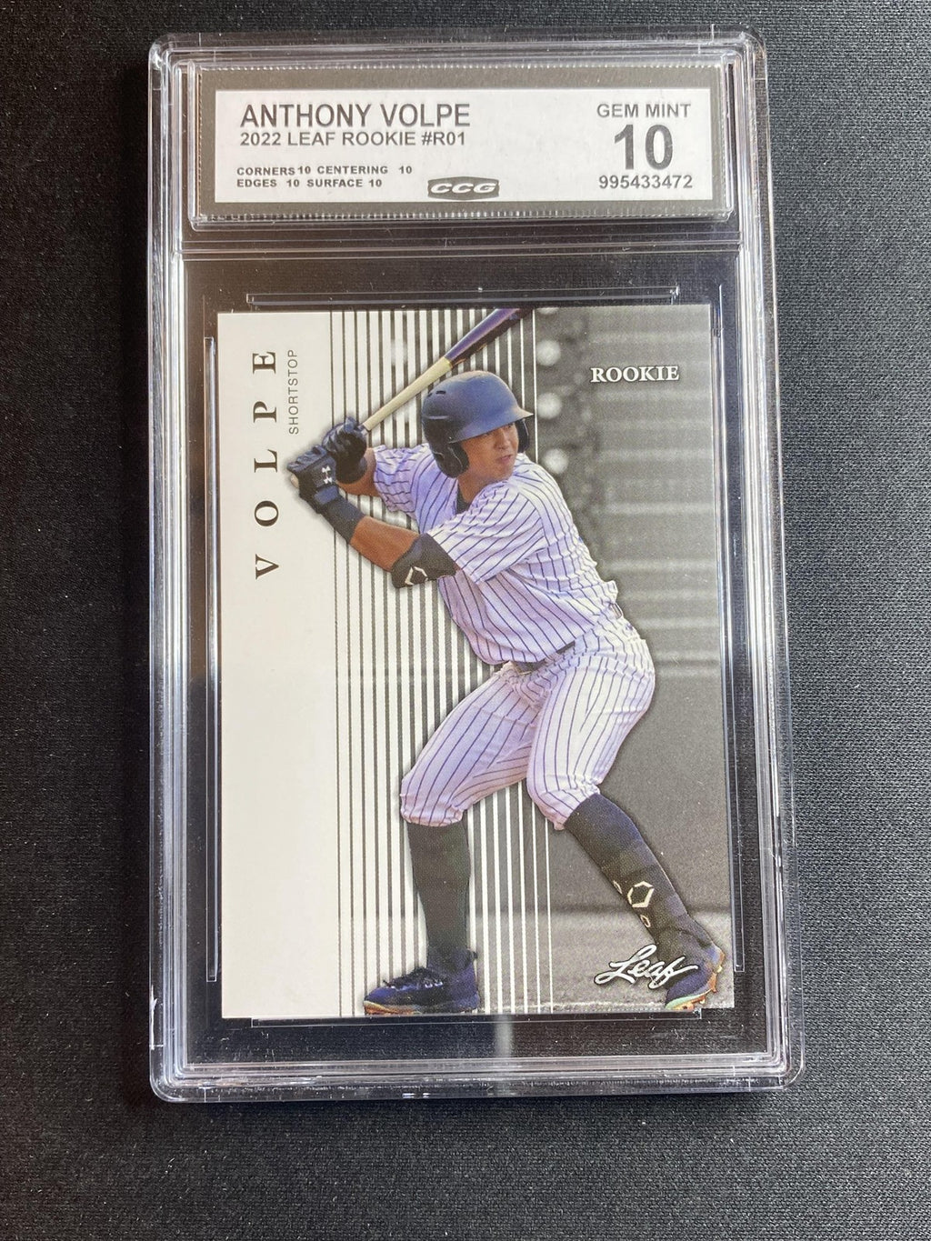 Anthony Volpe 2022 Leaf Rookie R1 CCG 10 RC
