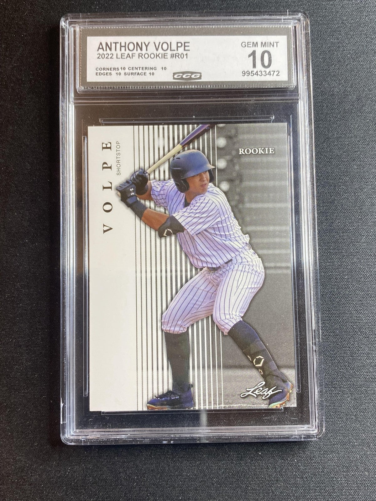Anthony Volpe 2022 Leaf Rookie R1 CCG 10 RC