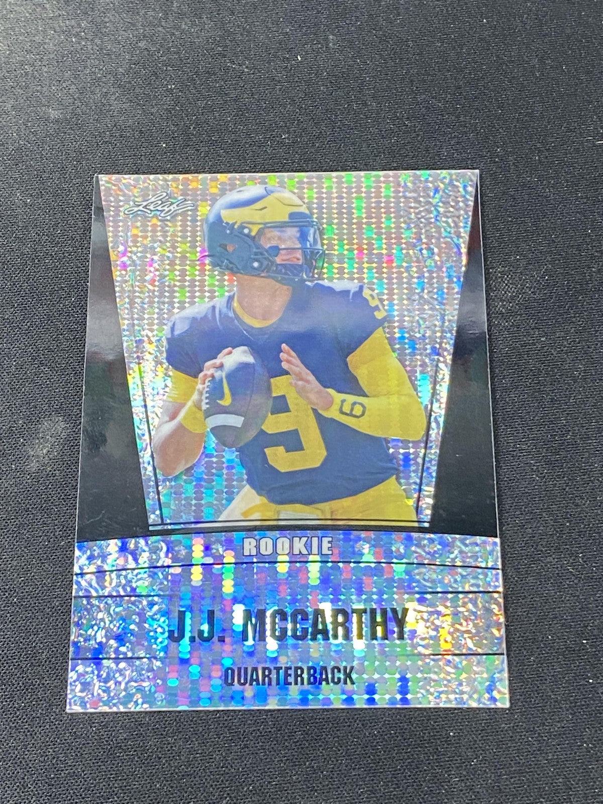 JJ McCarthy 2023 Leaf Metal Rookie Black /7 RC