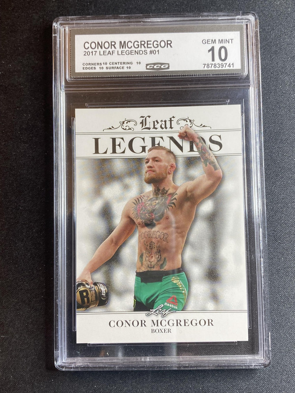 Conor McGregor 2017 Leaf Legends Achievements 1 CCG 10 RC