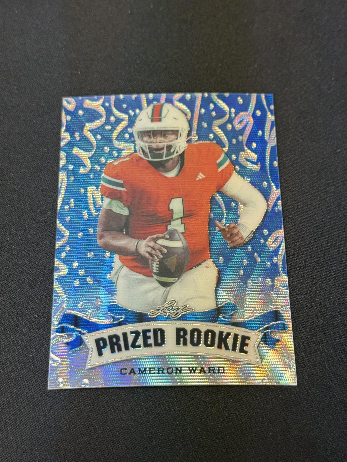 Cam Ward 2024 Leaf Prized Metal Rookie Blue /20 RC Titans