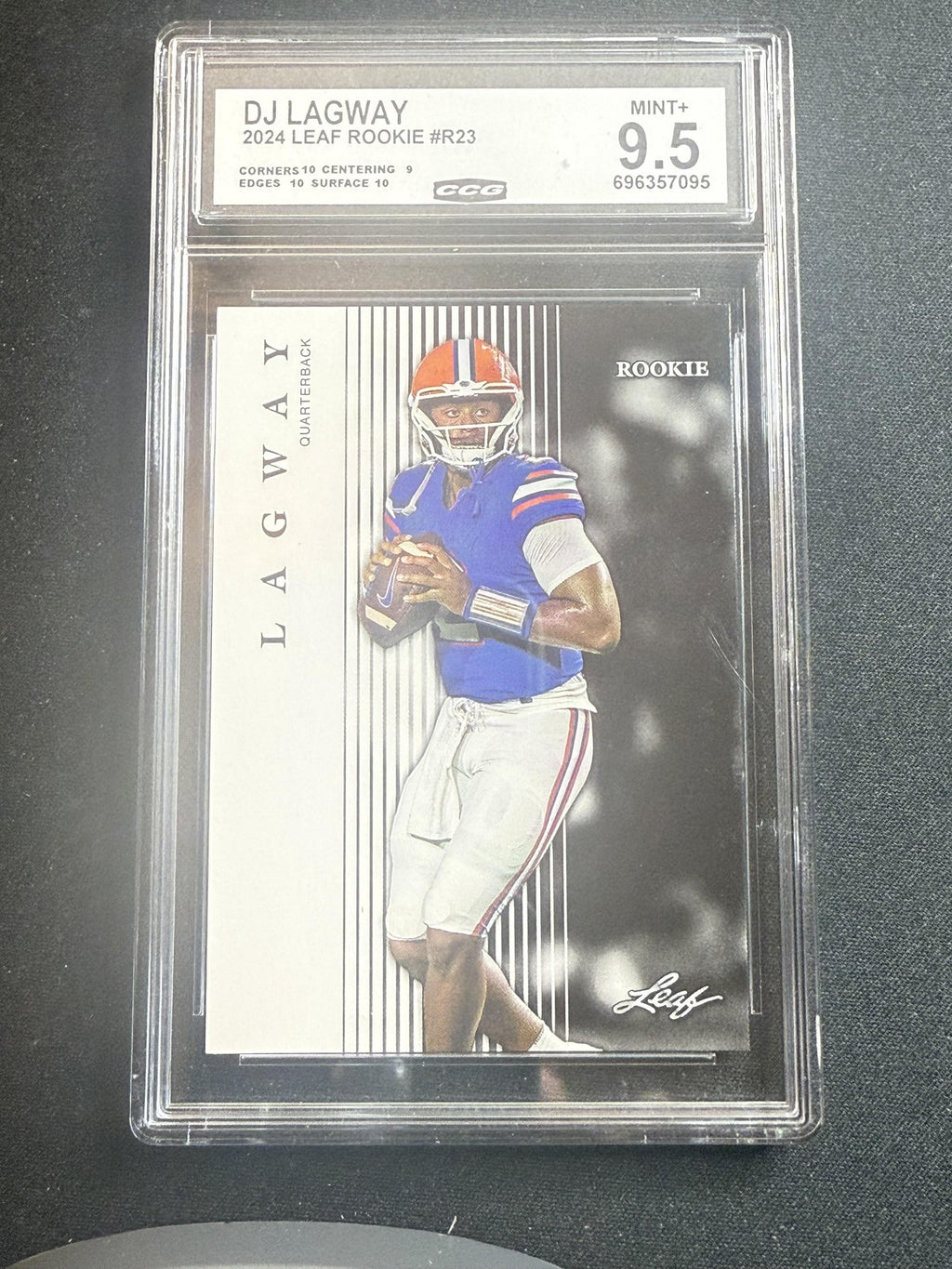 DJ Lagway 2024 Leaf Rookie CCG 9.5 Florida Rookie