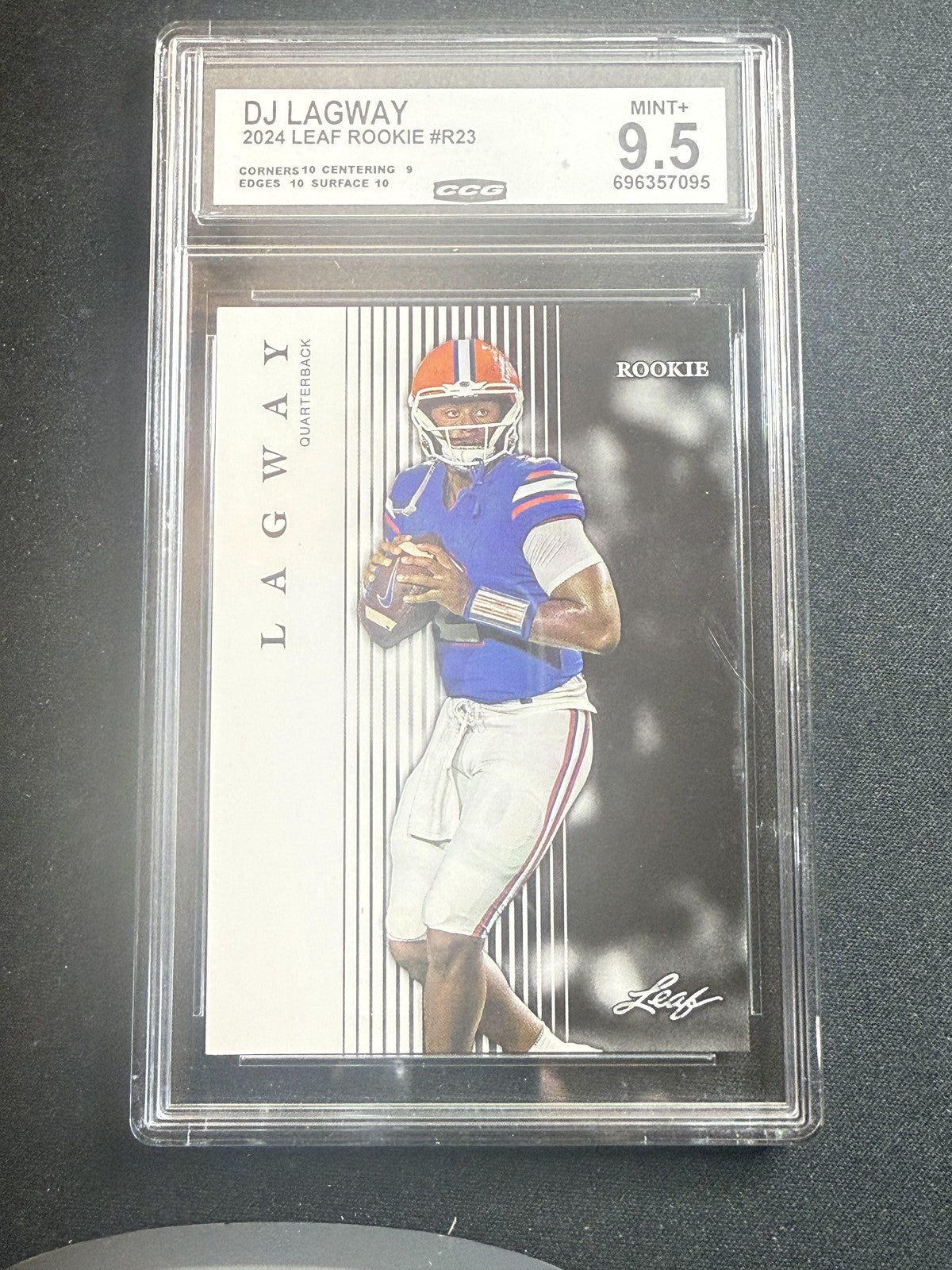 DJ Lagway 2024 Leaf Rookie CCG 9.5 Florida Rookie