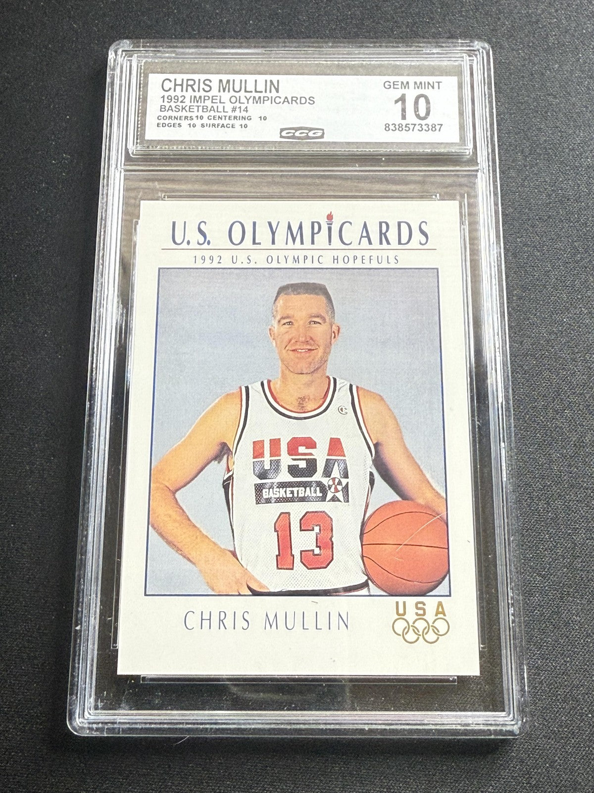 Chris Mullin 1992 Impel Olympicards CCG 10 USA