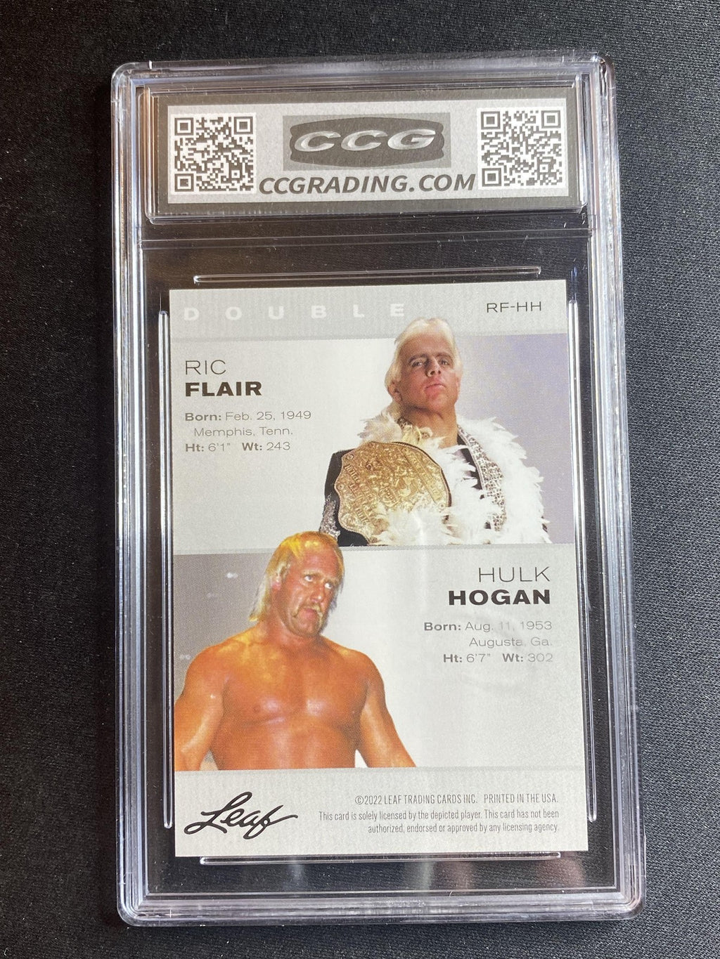 Flair / Hogan 2022 Leaf Exclusive Legends Edition RFHH CCG 10 RC