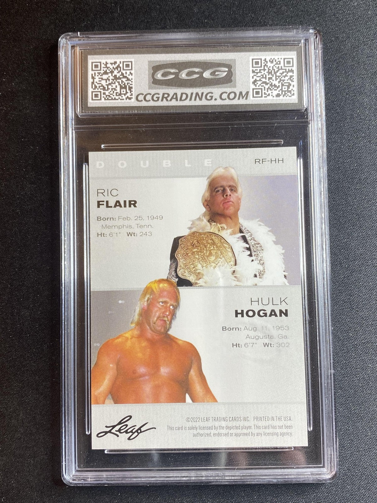 Flair / Hogan 2022 Leaf Exclusive Legends Edition RFHH CCG 10 RC